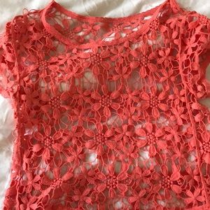 Kimchi Blue pink floral shirt